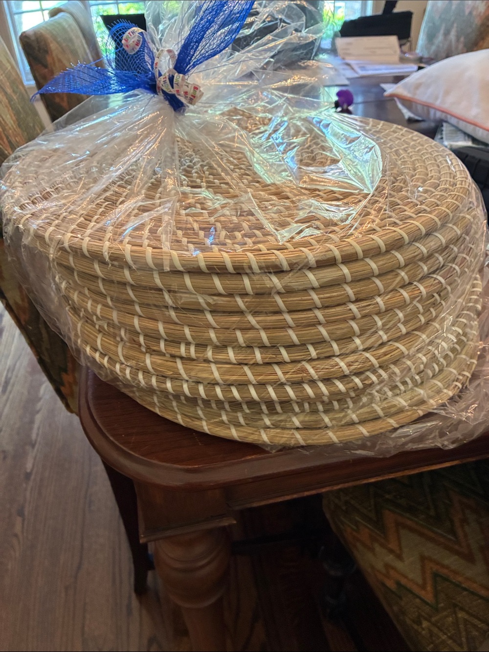Natural Woven Seagrass Charger Plates - Neutral Tan